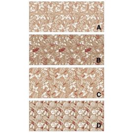 Balicí papír větvičky s ražbou mix 4 motivů 70 g, 200 x 70 cm