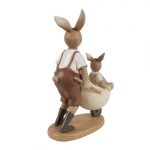 Dekorativní figurka králíků 15x7x21 cm