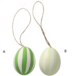 Vajíčko s pruhy - zelené, 8 cm - 2 druhy