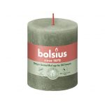 Bolsius Rustic Shine Válec 68x80mm Fresh Olive, zelená svíčka