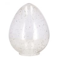 Skleněné vejce Seelze, čiré - průměr 12,5 cm