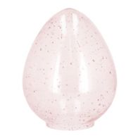 Skleněné vejce Seelze, průměr 12,5 cm, výška 19 cm, růžové