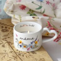 Luční porcelánový svícen - Máma, anděl bez křídel