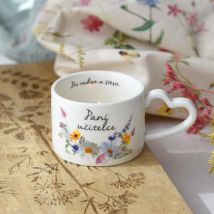 Luční porcelánový svícen - Paní učitelce