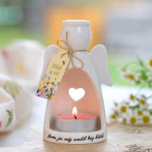 Porcelánový anděl na svíčku - Mami, jsi můj anděl bez křídel.
