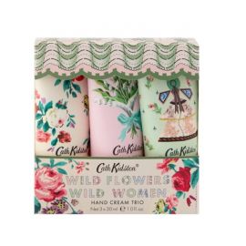 Cath Kidston Wild Flowers Wild Women Sada krémů na ruce, 3 ks