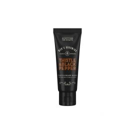 Ostropestřec & Černý pepř Mycí gel na pleť a vousy, 75 ml