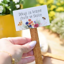 Zápich Barevná louka - Děkuji za krásné chvíle ve školce