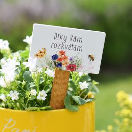 Zápich Barevná louka - Díky Vám rozkvétám.