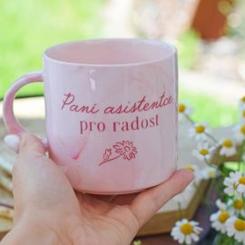 Mramorový hrnek - Paní asistentce pro radost
