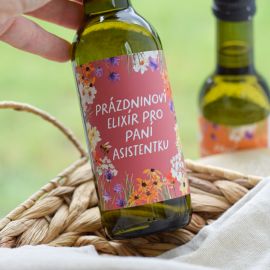 Dárkové víno - Prázdninový elixír pro paní asistentku