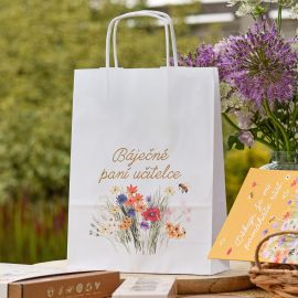 Dárková papírová taška - Báječné paní učitelce