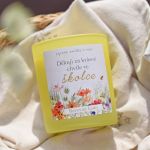 Vonná svíčka ze žlutého skla - Děkuji za krásné chvíle ve školce