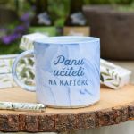 Mramorový hrnek - Panu učiteli na kafíčko
