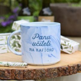 Mramorový hrnek - Panu učiteli na kafíčko